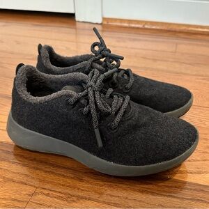 Black Allbirds Women's Wool Runner Mizzle Sneakers, Size 6
